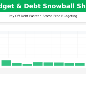 Budget & Debt Payoff Spreadsheet (Smallest-Balance-First)